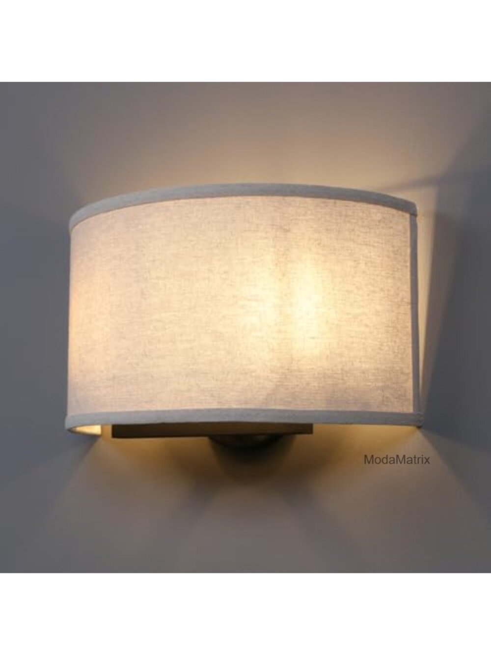 2-Light Linen Fabric Boho Wall Sconce Indoor Light Fixture